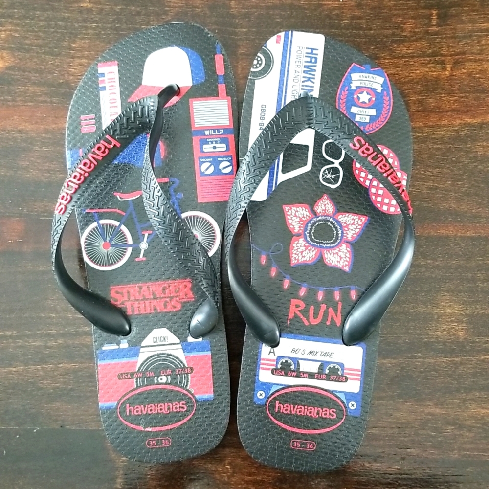 Havaianas Flip Flops Stranger Things Special Edition size 6